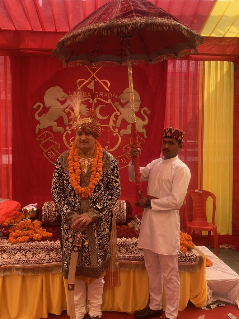 Aishwarya Chandra Katoch on his coronation.
